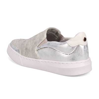 HIROKO KOSHINO キルティングスリッポンスニーカー　HKL6210 SILVER 23