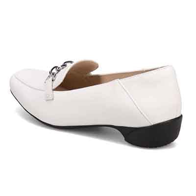 HIROKO KOSHINO  モールドソール・モカパンプス   HKL7524 WHITE 23.0