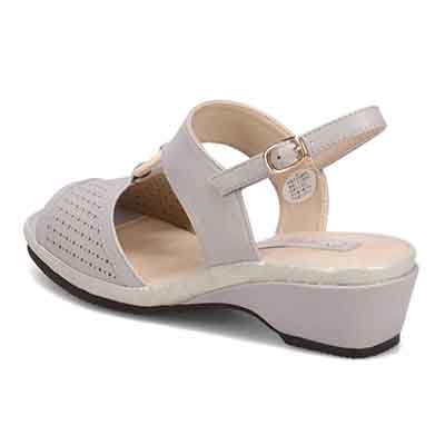 HIROKO KOSHINO バックストラップウェッジサンダル　HKL7528 GRAY M　(23.0～23.5)