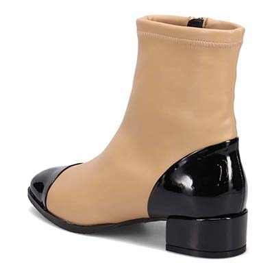 HIROKO KOSHINO 撥水加工ショートブーツ　HKL8005 BEIGE/C 23.0