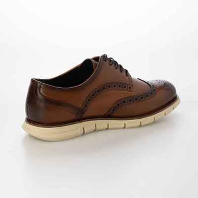 HIROKO KOSHINO HOMME  メンズ 外羽根ウイングチップドレスシューズ　HR5013 BROWN 25.0