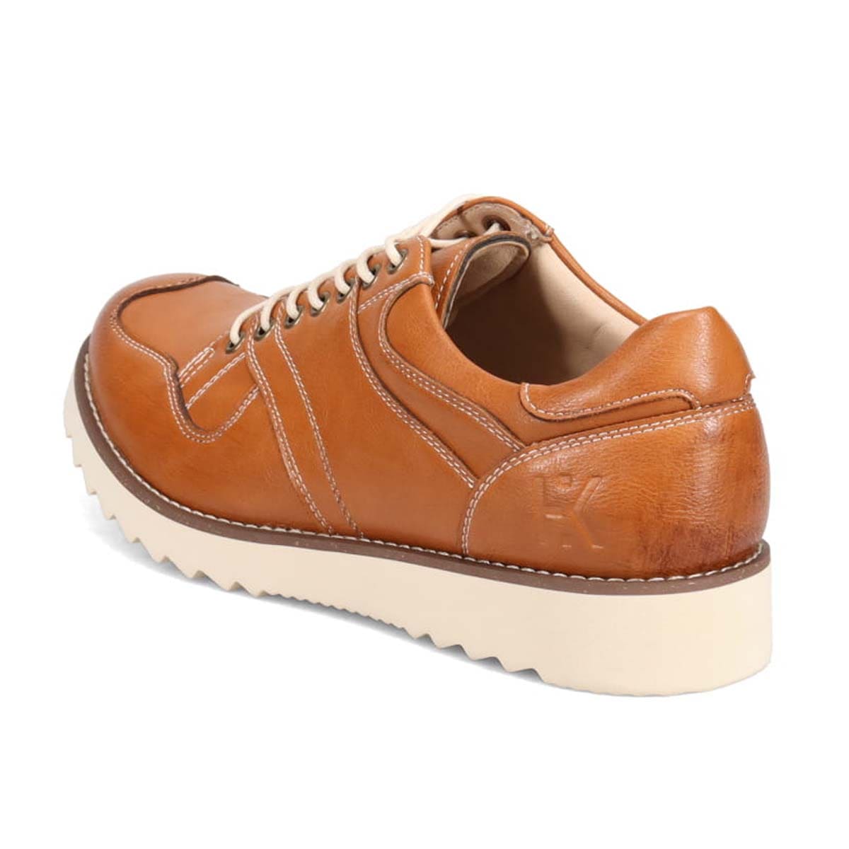 HIROKO KOSHINO HOMME  メンズ こがし系の素材を採用したカジュアルスニーカー　HR5903 BROWN 25.0