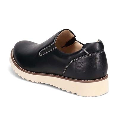 HIROKO KOSHINO HOMME  メンズ こがし系の素材を採用したカジュアルスリッポンスニーカー　HR5907 BLACK 25.0