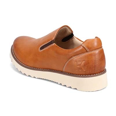 HIROKO KOSHINO HOMME  メンズ こがし系の素材を採用したカジュアルスリッポンスニーカー　HR5907 BROWN 25.0