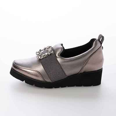 【撥水加工】HIROKO KOSHINO FEMME　ビジューオーナメントが綺麗なエレガンスカジュアルシューズ　HRL1004 ETHANE M　(23.0～23.5)