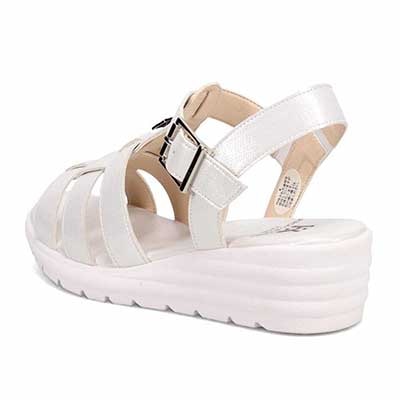 HIROKO KOSHINO FEMME　ウエッジソールグルカサンダル　HRL2006 SILVER M　(23.0～23.5)