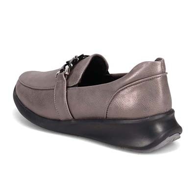 【防滑】HIROKO KOSHINO FEMME　グラスファイバー入り寒冷地用ソールの上品なローファー　HRL2022 ETHANE 23.0