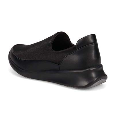 HIROKO KOSHINO FEMME　グラスファイバー入り寒冷地用ソールの上品なスリップオン　HRL2023 BLACK 23.0