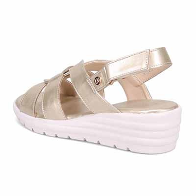 HIROKO KOSHINO FEMME クロスベルトウェッジサンダル HRL2028 BEIGE 23.0