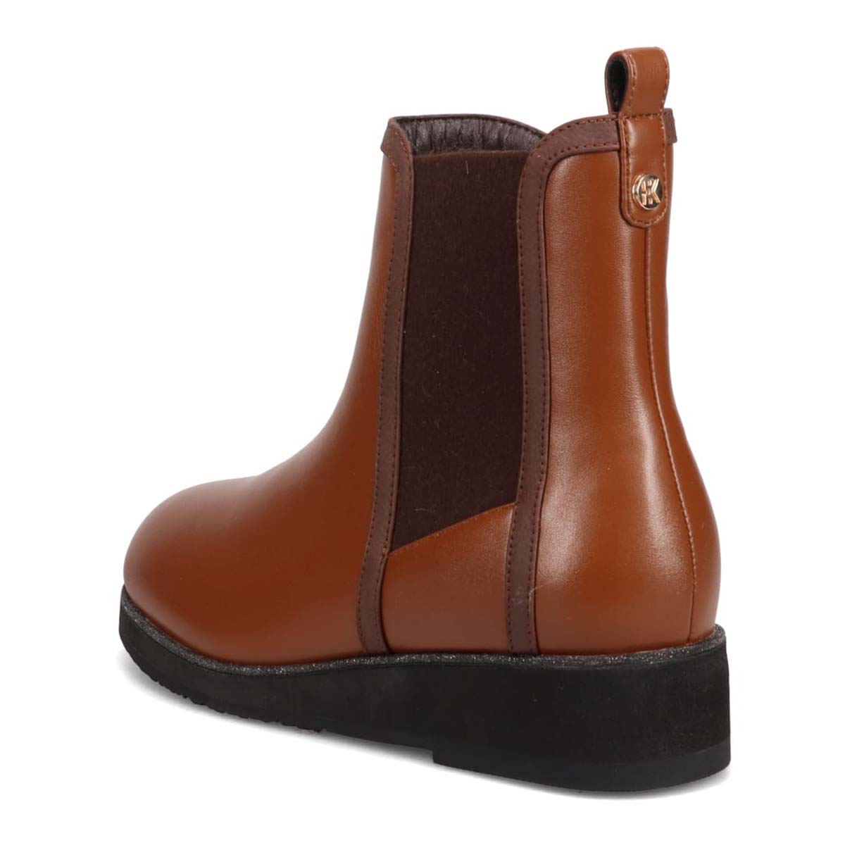 【撥水加工】HIROKO KOSHINO FEMME グラスファイバー配合ソール・サイドゴアブーツ　HRL4008 BROWN 23.0