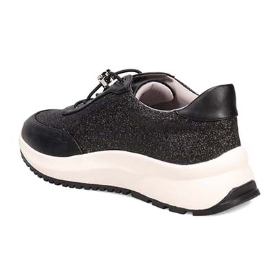 HIROKO KOSHINO FEMME グリッターとラインストーンで華やかなスニーカー　HRL5003 L-PINK 23.0