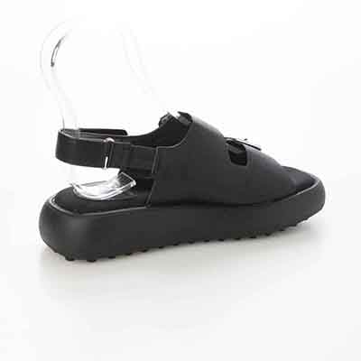 HIROKO KOSHINO FEMME バックル付きサンダル　HRL5011 BLACK M　(23.0～23.5)