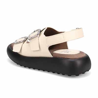 HIROKO KOSHINO FEMME バックル付きサンダル　HRL5011 IVORY M　(23.0～23.5)