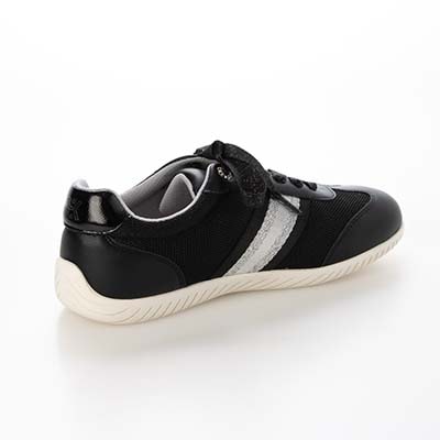 HIROKO KOSHINO FEMME キラキラ輝くメッシュに心躍る。バレエスニーカー　HRL7000 BLACK 23.0