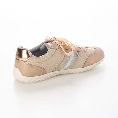 HIROKO KOSHINO FEMME キラキラ輝くメッシュに心躍る。バレエスニーカー　HRL7000 PINK 23.0