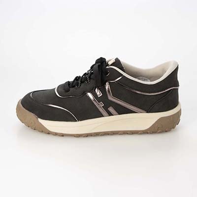 HIROKO KOSHINO FEMME 毎日のお出かけに映える大人スニーカー HRL7003 BLACK 23.0