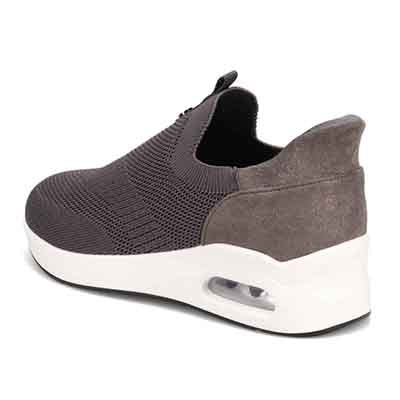 HIROKO KOSHINO FEMMEシンプルニットのスリッポンスニーカー HRL9000 D-GRAY 23.0