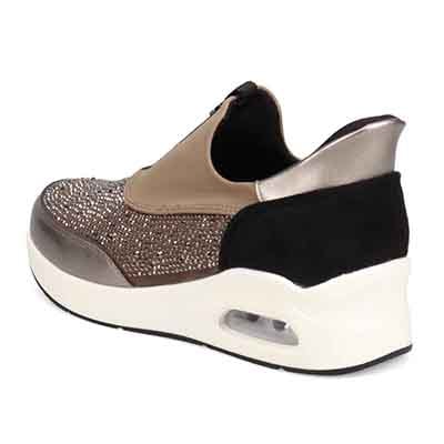 【撥水加工】HIROKO KOSHINO FEMME 大人のクイックフィットスニーカー HRL9001 OAK 23