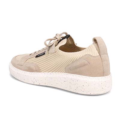 ランバンオンブルー LANVIN en Bleu 「リカバリーインソール」搭載で指圧効果により血行を115％促進。ニットスニーカー　LB1005XR BEIGE 25.0