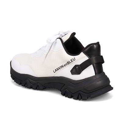 ランバンオンブルー LANVIN en Bleu 「リカバリーインソール」搭載で指圧効果により血行を115％促進。トレイルランニングスニーカー　LB1006XR WHITE 25.0