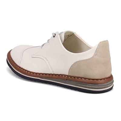 ランバンオンブルー LANVIN en Bleu 「Recovery Shiatsu Insole」搭載で指圧効果により血行を115％促進。LANVIN en Bleu　レースアップ カジュアルシューズ  LB1014XR WHITE 25.0
