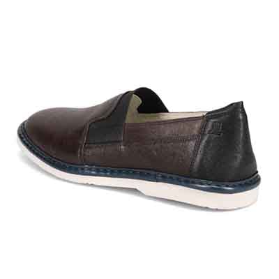ランバンオンブルー LANVIN en Bleu 「Recovery Shiatsu Insole」搭載で指圧効果により血行をよくする。LANVIN en Bleu　ローファースリップオンシューズ  LB1015XR D-GRAY 25.0