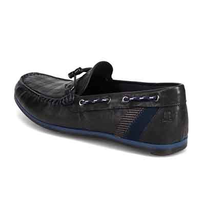 ランバンオンブルー LANVIN en Bleu 「Recovery Shiatsu Insole」搭載で指圧効果により血行をよくする。ローファースリップオンシューズ  LB1017XR BLACK 25.0