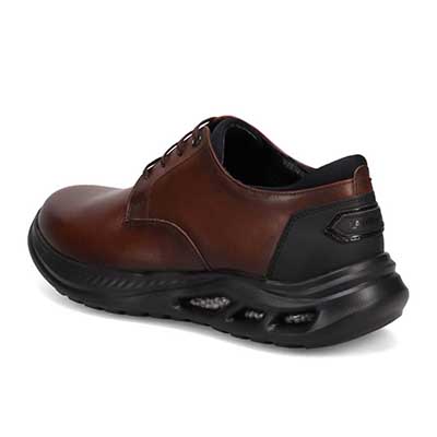 ランバンオンブルー LANVIN en Bleu 「リカバリーインソール」搭載で指圧効果により血行を115％促進。レースアップカジュアルシューズ　LB1019XR BROWN 25