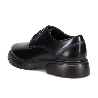 ランバンオンブルー LANVIN en Bleu 「リカバリーインソール」搭載で指圧効果により血行を115％促進。外羽根レースアップドレスカジュアルシューズ　LB3001XR BLACK 25.0