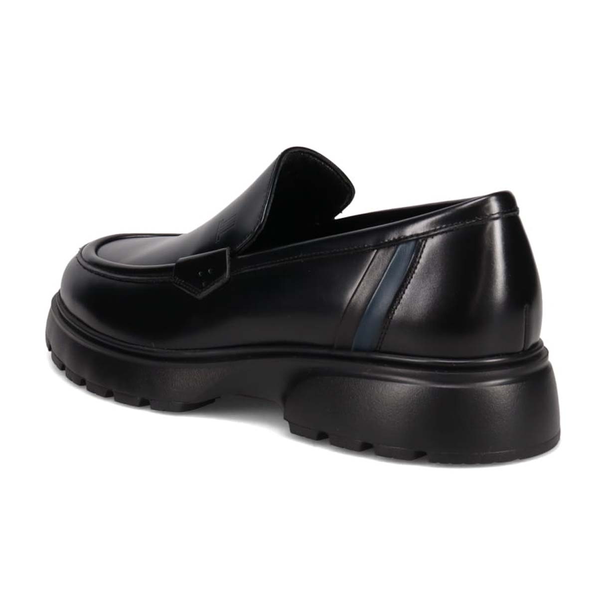 ランバンオンブルー LANVIN en Bleu 「リカバリーインソール」搭載で指圧効果により血行を115％促進。ユーチップスリッポンドレスカジュアルシューズ　LB3002XR BLACK 25.0