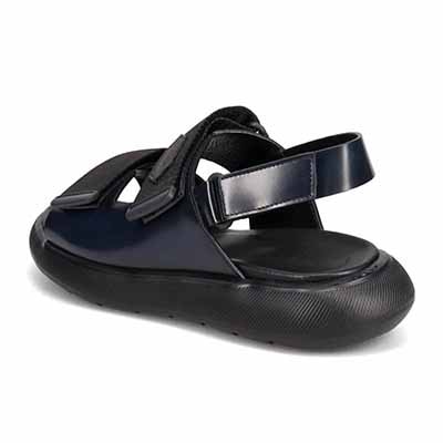 ランバンオンブルー LANVIN en Bleu 「リカバリーインソール」搭載で指圧効果により血行を115％促進。レザーサンダル　LB3512XR NAVY M