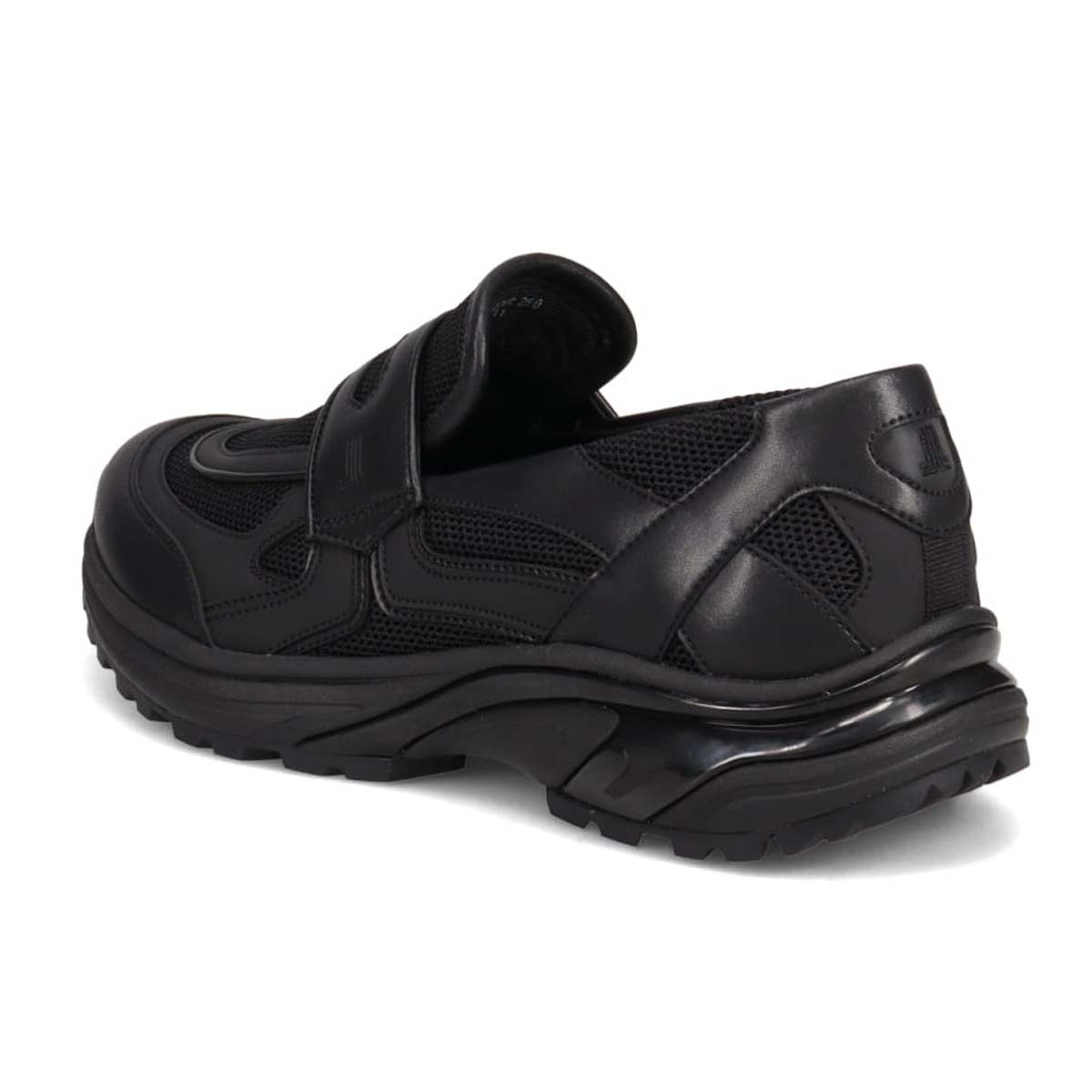 ランバンオンブルー LANVIN en Bleu 「リカバリーインソール」搭載で指圧効果により血行を115％促進。スリッポンカジュアルスニーカー　LB4001XR BLACK 25.0