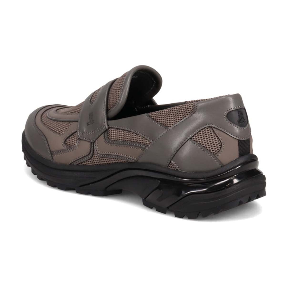 ランバンオンブルー LANVIN en Bleu 「リカバリーインソール」搭載で指圧効果により血行を115％促進。スリッポンカジュアルスニーカー　LB4001XR GRAY 25.0