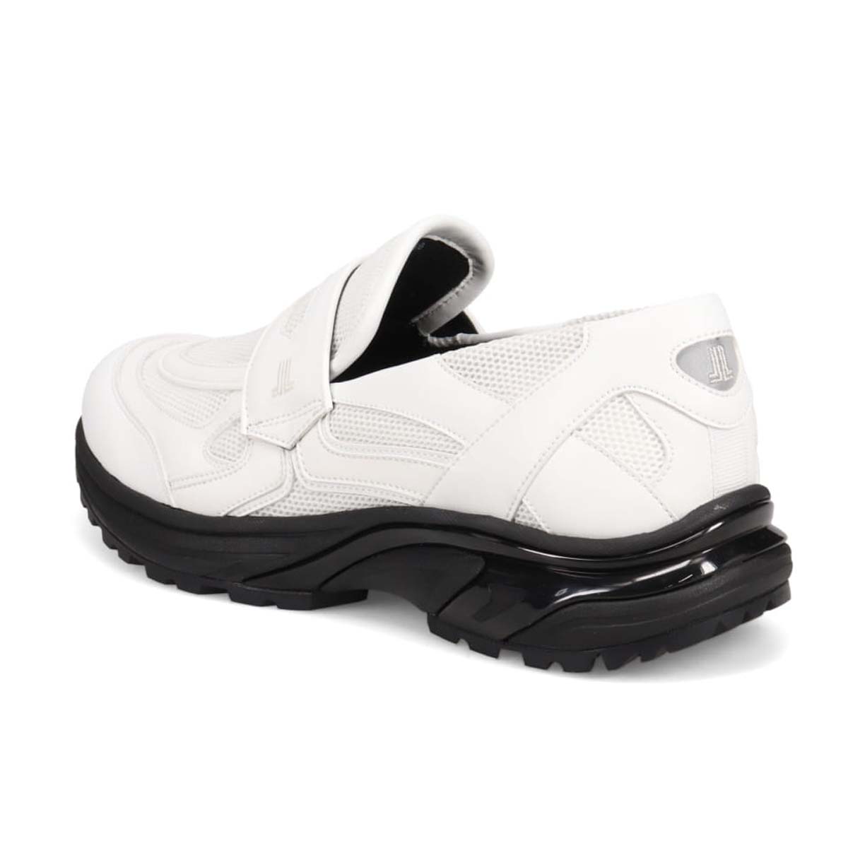 ランバンオンブルー LANVIN en Bleu 「リカバリーインソール」搭載で指圧効果により血行を115％促進。スリッポンカジュアルスニーカー　LB4001XR WHITE 25.0