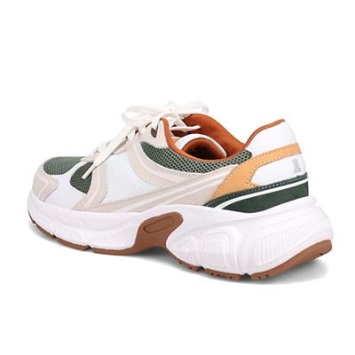 ランバンオンブルー LANVIN en Bleu 「リカバリーインソール」搭載で指圧効果により血行を115％促進。レースアップカジュアルスニーカー　LB5231XR WHITE 25.0