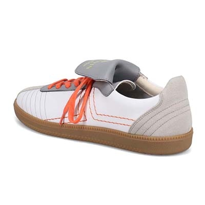 ランバンオンブルー LANVIN en Bleu 「リカバリーインソール」搭載で指圧効果により血行を115％促進。レースアップカジュアルスニーカー　LB5241XR L-GRAY/WHITE 25.0