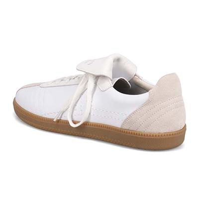 ランバンオンブルー LANVIN en Bleu 「リカバリーインソール」搭載で指圧効果により血行を115％促進。レースアップカジュアルスニーカー　LB5241XR L-GRAY/WHITE 25.0