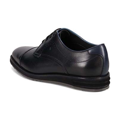 ランバンコレクション LANVIN COLLECTION 「リカバリーインソール」搭載で指圧効果により血行を115％促進。アンティーク仕上げカジュアルドレスダービーシューズ　LV1017XR BLACK 25.0