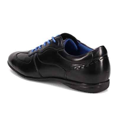 ランバンコレクション LANVIN COLLECTION 「Recovery Shiatsu Insole」搭載で指圧効果により血行をよくする。100周年記念モデルの上質レザー レースアップカジュアルシューズ　LV1025XR BLACK 25.0