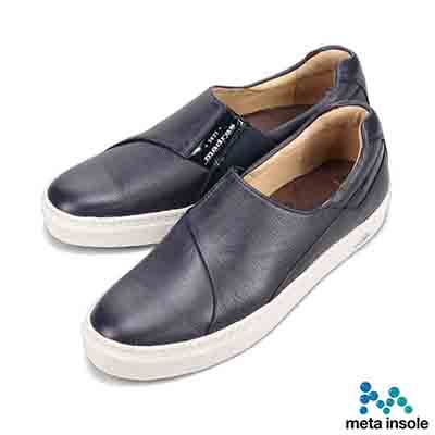 マドラス madras 特許 リカバリーメタインソール搭載シューズ  柔靭で軽快なスリッポンレザースニーカー　M506MT NAVY 25.0