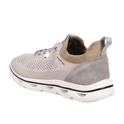 マドラス madras 特許 リカバリーメタインソール搭載シューズ  カジュアルニットスニーカー　M593MT GRAY/KHAKI M(25.0cm～25.5cm)