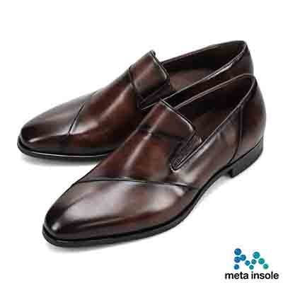 マドラス madras 特許 リカバリーメタインソール搭載シューズ  秀逸さ光る、エントリーモデル　スリッポン・ビジネスシューズ　M603MT D-BROWN 25.0