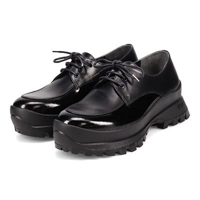 マドラス東京ファクトリー製 Vibramソール 厚底レースアップシューズ  MAL0038 BLACK M　(23.0～23.5)