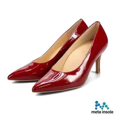 マドラス madras 特許 リカバリーメタインソール搭載 7.0cm  ポインテッドトゥパンプス MAL9105MT RED-E 23.0