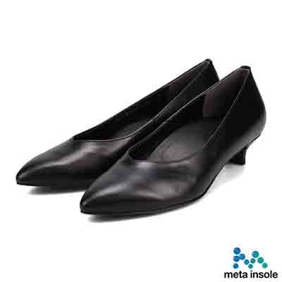 マドラス madras 特許 リカバリーメタインソール搭載  フォーマル 3.5cm  ローヒールパンプス MAL9107MT BLACK 23.0