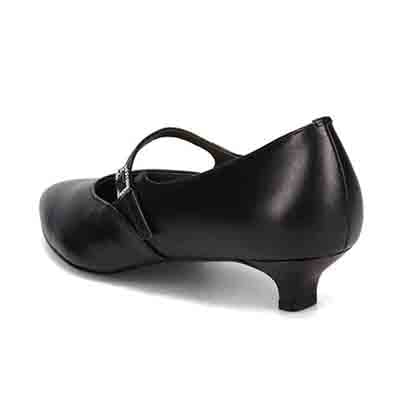 マドラス madras 特許 リカバリーメタインソール搭載  カジュアル 3.5cm  甲ベルト付き ローヒールパンプス MAL9107SMT BLACK 23.0