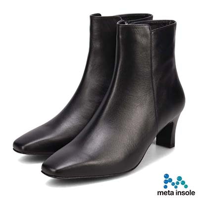 マドラス madras 特許 リカバリーメタインソール搭載 カジュアルにもエレガントにも映える 実用性に磨きをかけた 超万能プレーン5.5ｃｍショートブーツ　MAL9114MT BLACK 23.0