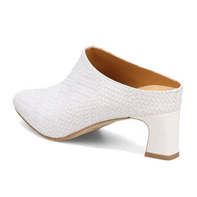 マドラス madras 特許 リカバリーメタインソール搭載　イタリアンレザーを贅沢に使った美しいミュール　MAL9119MT WHITE-EB 23.0