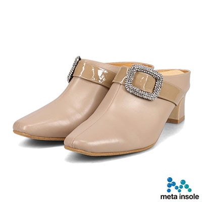 マドラス madras 特許 リカバリーメタインソール搭載　高級感のあるビジュー飾りをあしらった　ミュール　MAL9119MT BEIGE 23.0
