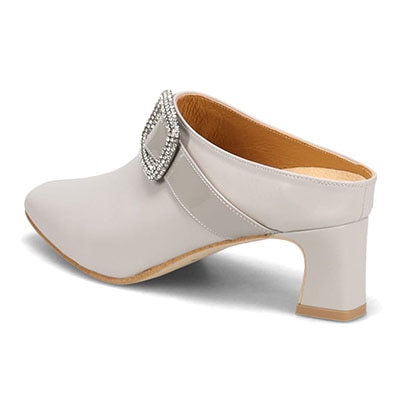 マドラス madras 特許 リカバリーメタインソール搭載　高級感のあるビジュー飾りをあしらった　ミュール　MAL9119MT L-GRAY 23.0